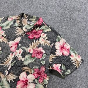 VTG Rusty Hawaiian Island Button Up Shirt Mens L Multi-color Floral Faded 90s